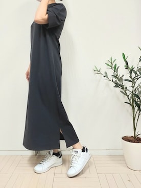 「M.deux（エムドゥ）のアイテム（ワンピース）」を使った、M.deux STAFF１さん（レディース・148cm）の春コーディネート