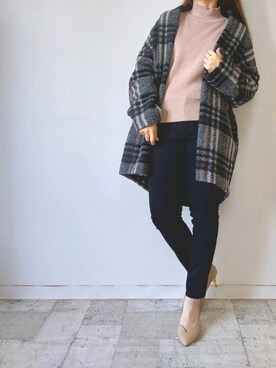 「M.deux（エムドゥ）のアイテム（その他アウター）」を使った、M.deux STAFF１さん（レディース・148cm）の秋コーディネート