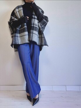 「M.deux（エムドゥ）のアイテム（その他アウター）」を使った、M.deux STAFF１さん（レディース・148cm）の秋コーディネート
