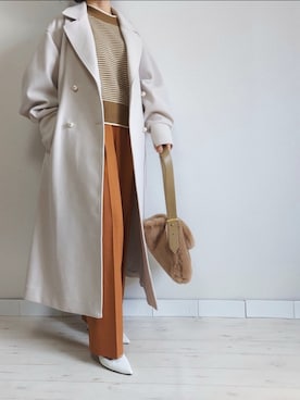 「M.deux（エムドゥ）のアイテム（その他アウター）」を使った、M.deux STAFF１さん（レディース・148cm）の秋コーディネート