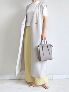「M.deux（エムドゥ）のアイテム（その他アウター）」を使った、M.deux STAFF１さん（レディース・148cm）の春コーディネート
