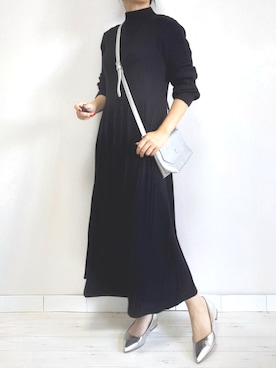 「M.deux（エムドゥ）のアイテム（ワンピース）」を使った、M.deux STAFF１さん（レディース・148cm）の秋コーディネート