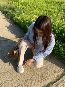 「TORY BURCH（トリーバーチ）のアイテム（腕時計）」を使った、shiomin13さん（レディース・166cm）の秋コーディネート