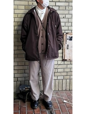 「綺麗めコーデ」｜「アイテム（ブルゾン）」を使った、ruru.019さん（メンズ・174cm）の冬コーディネート