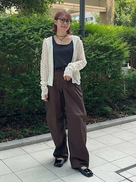 「nenom（ネノム）のアイテム」を使った、Uさん（レディース・151cm）の夏コーディネート