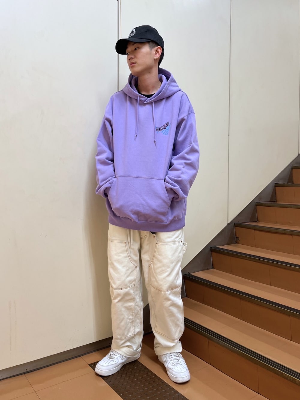 伊藤 優友(17002 XLARGE/X-girl 町田)｜XLARGEのパーカーを使った