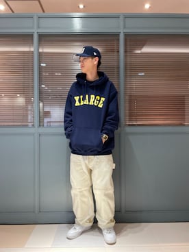 「XLARGE（エクストララージ）のアイテム」を使った、伊藤　優友さん（メンズ・176cm）の冬コーディネート
