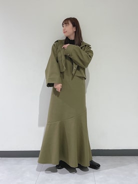 「alleybywcloset」｜「アイテム（その他アウター）」を使った、akaneさん（レディース・155cm）の秋コーディネート