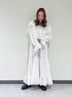 「春ワンピ」｜akaneさん（レディース・155cm）の冬コーディネート