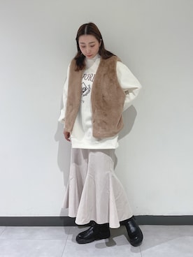 akaneさん（レディース・155cm）の冬コーディネート