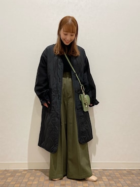 「w closet（ダブルクローゼット）のアイテム（その他アウター）」を使った、akaneさん（レディース・155cm）の秋コーディネート