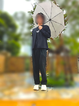 「UNIQLO（ユニクロ）のアイテム（その他パンツ、ブラック系）」を使った、yuimarronさん（メンズ・181cm）の夏コーディネート