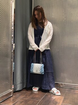 「AXchange」｜「アイテム（ワンピース/ドレス）」を使った、myc.☻*さん（レディース・155cm）の春コーディネート