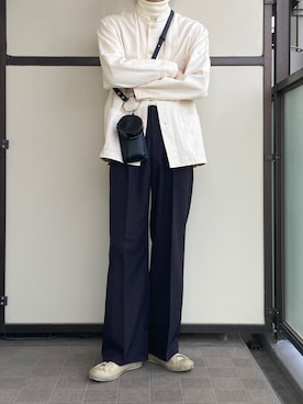「select MOCA（セレクトモカ）のアイテム」を使った、やんぬさん（メンズ・178cm）の秋コーディネート