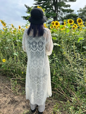 「アイテム（カーディガン/ボレロ）」を使った、t2loveさん（レディース・162cm）の夏コーディネート