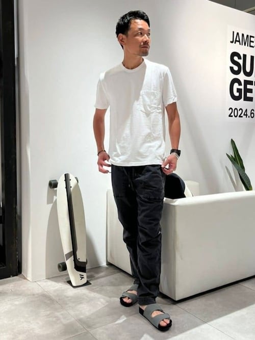 JAMES PERSE 19SS コットンストレッチ ポプリンパンツ JAMES PERSE 19SS コットンストレッチ ポプリンパンツ