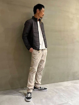 「トゥモローランド」｜「アイテム（ブルゾン）」を使った、Nishio_TOMORROWLANDさん（メンズ・183cm）の秋コーディネート
