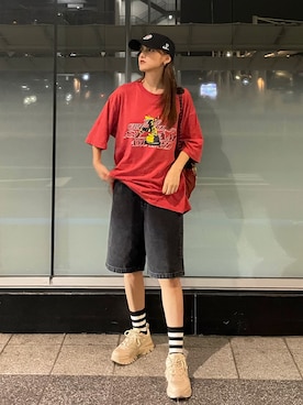 「FILA（フィラ）のアイテム」を使った、karenさん（レディース・162cm）の夏コーディネート