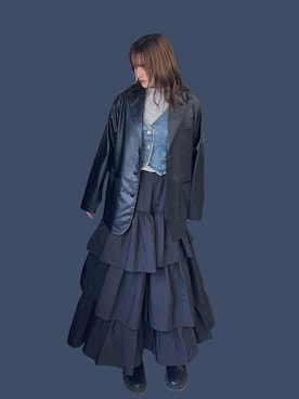 「MUHET（ミュエータ）のアイテム」を使った、karenさん（レディース・162cm）の冬コーディネート