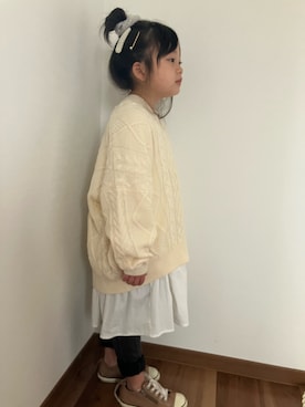 「devirock（デビロック）のアイテム（ワンピース/ドレス）」を使った、honooo01さん（キッズ・110cm）の秋コーディネート