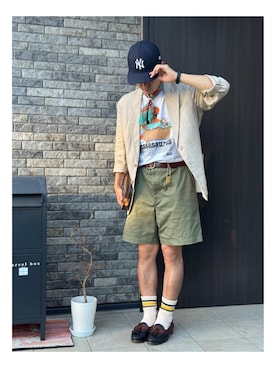「アイテム（シューズ）」を使った、taka232323232323さん（メンズ・172cm）の夏コーディネート
