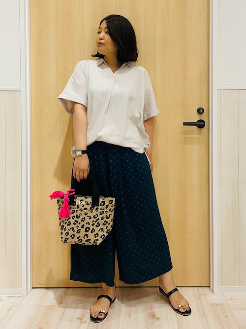 楽天市場】麻 パンツ（カラーパープル）（レディース