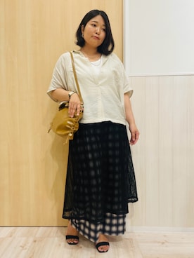 「アイテム（タンクトップ）」を使った、すーさん（レディース・160cm）の秋コーディネート