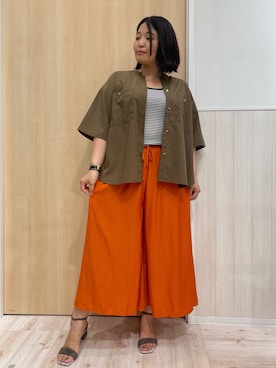 「DRESKIP（ドレスキップ）のアイテム」を使った、すーさん（レディース・160cm）の夏コーディネート