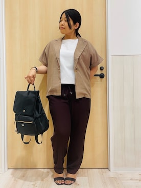 「アイテム（Tシャツ/カットソー）」を使った、すーさん（レディース・160cm）の夏コーディネート