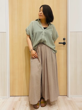 「スカーチョ」｜すーさん（レディース・160cm）の夏コーディネート