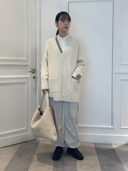 GALERIE VIE バンドカラーカーディガン GALERIE VIE（ギャルリー ヴィー） カーディガン ブリティッシュファー
