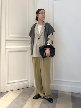 「BASERANGE（ベースレンジ）のアイテム」を使った、TOMORROWLAND_mitaniさん（レディース・170cm）の秋コーディネート