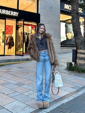 「MURUA（ムルーア）のアイテム」を使った、ERIKAさん（レディース・168cm）の秋コーディネート