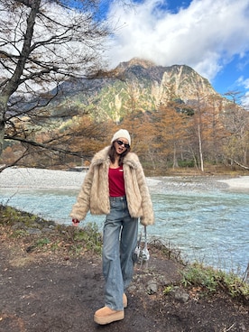 「SLY（スライ）のアイテム（トップス）」を使った、ERIKAさん（レディース・168cm）の秋コーディネート