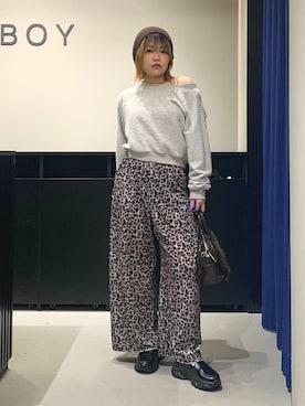 「アイテム（スウェット）」を使った、みくるんさん（レディース・156cm・20代）の冬コーディネート