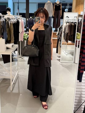 「Anui（アニュイ）のアイテム」を使った、みくるんさん（レディース・156cm）の夏コーディネート