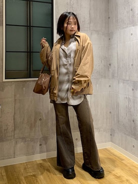 「PAGEBOY（ページボーイ）のアイテム（ブルゾン）」を使った、みくるんさん（レディース・156cm）の秋コーディネート