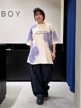 「PAGEBOY（ページボーイ）のアイテム（キャップ）」を使った、みくるんさん（レディース・156cm）の夏コーディネート
