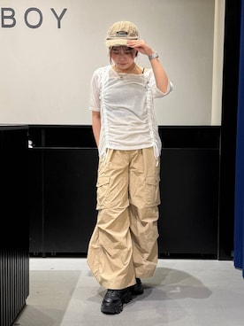 「Anui（アニュイ）のアイテム」を使った、みくるんさん（レディース・156cm）の夏コーディネート