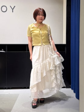 「アイテム（ブーツ、その他）」を使った、みくるんさん（レディース・156cm）の夏コーディネート