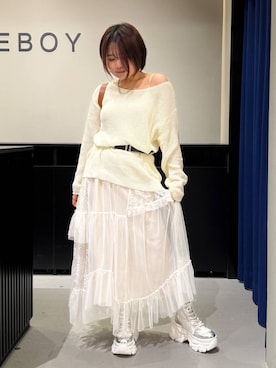 「アイテム（キャミソール）」を使った、みくるんさん（レディース・156cm・20代）の秋コーディネート