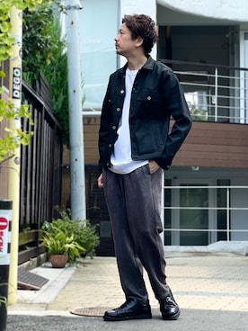 「5351 POUR LES HOMMES（ゴーサンゴーイチプールオム）のアイテム」を使った、OMI2さん（メンズ・180cm）の秋コーディネート