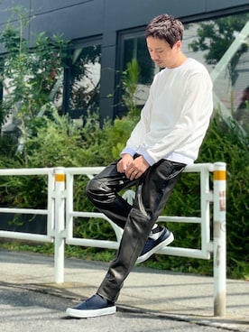 「5351 POUR LES HOMMES（ゴーサンゴーイチプールオム）のアイテム」を使った、OMI2さん（メンズ・180cm）の秋コーディネート