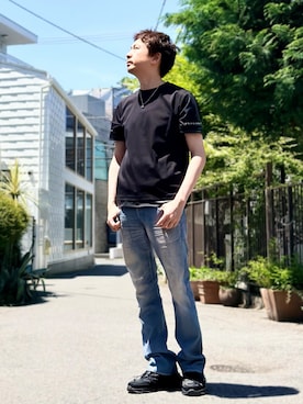 「5351 POUR LES HOMMES（ゴーサンゴーイチプールオム）のアイテム」を使った、OMI2さん（メンズ・180cm）の春コーディネート