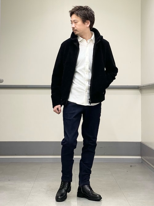 5351 POUR LES HOMMES ブルゾン アウター フリース スタンドウール