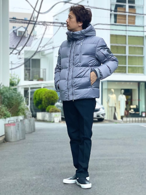 【25A/W】レザーエンボス ダウンジャケット