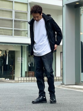 「5351 POUR LES HOMMES（ゴーサンゴーイチプールオム）のアイテム」を使った、OMI2さん（メンズ・180cm）の秋コーディネート