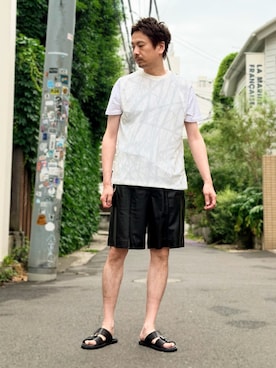「5351 POUR LES HOMMES（ゴーサンゴーイチプールオム）のアイテム」を使った、OMI2さん（メンズ・180cm）の夏コーディネート