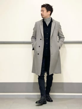 「アイテム（ニット/セーター）」を使った、OMI2さん（メンズ・180cm）の夏コーディネート