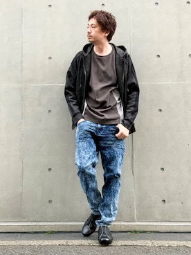 「5351 POUR LES HOMMES（ゴーサンゴーイチプールオム）のアイテム」を使った、OMI2さん（メンズ・180cm）の春コーディネート